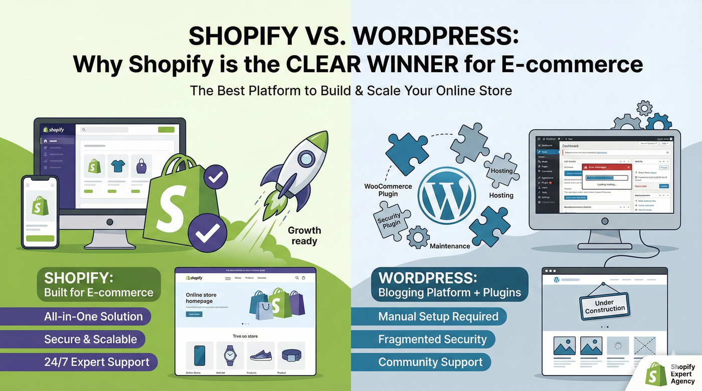 Shopify vs. WordPress: Why Shopify is the Best E-commerce Platform for Your Online Store